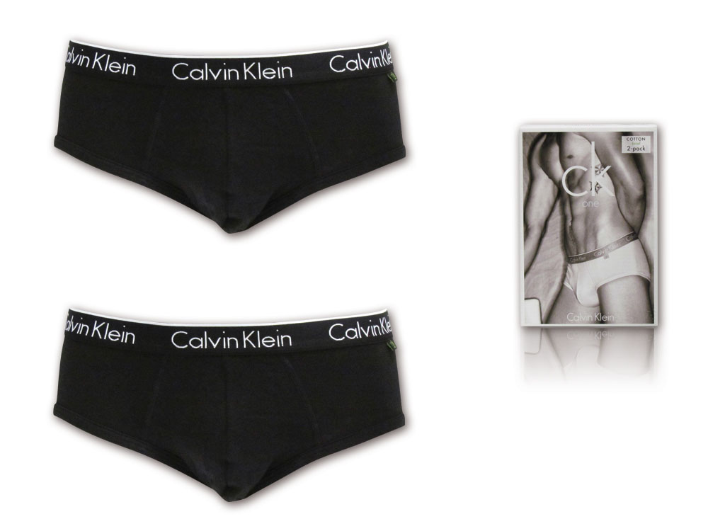 Calvin Klein 2er Pack Unterwäsche Herren Slip Slips S M L XL schwarz CK